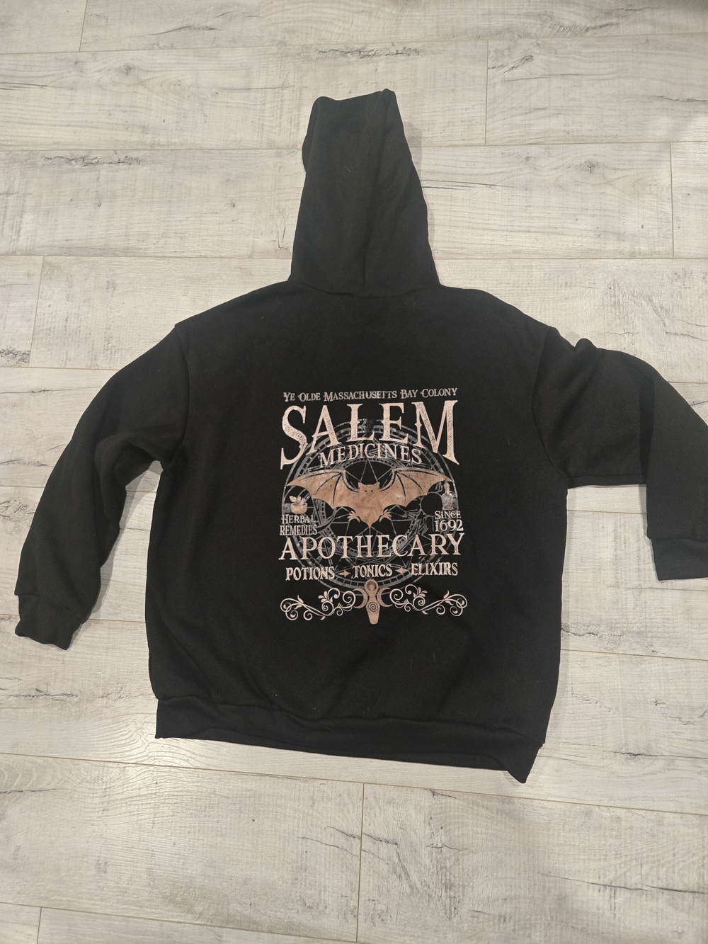 Black Salem Apothecary Graphic Hoodie